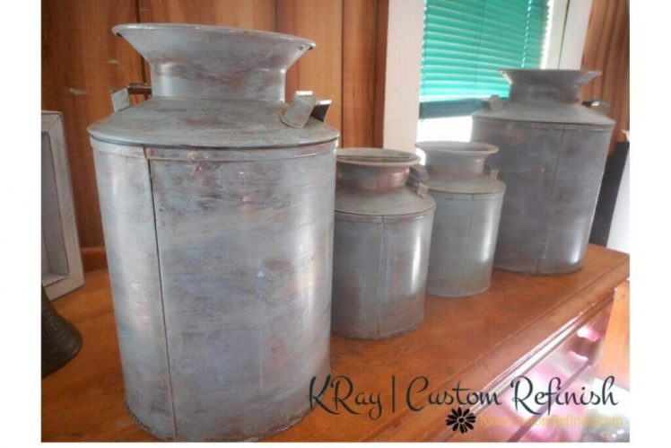 Farmhouse Kitchen Canister Set Back View