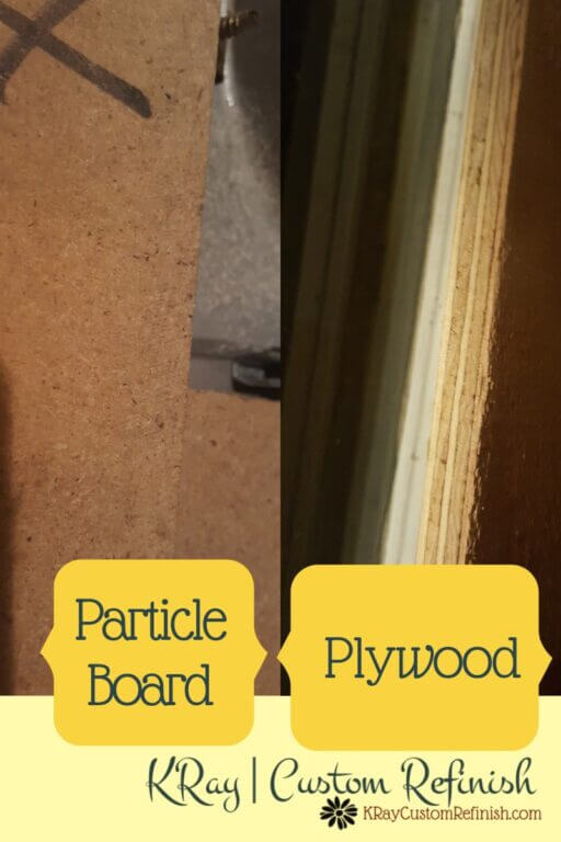 Restoring wood veneer furniture plywood or particle board