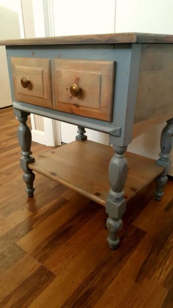 Grey Chippy Side Table
