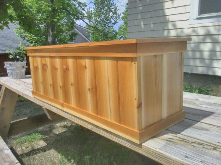 Custom Cedar Planter Box Sealed