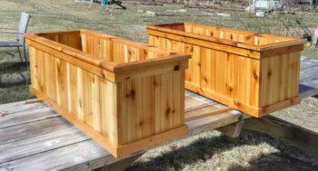 Custom Cedar Planter Box Standard Size Sealed