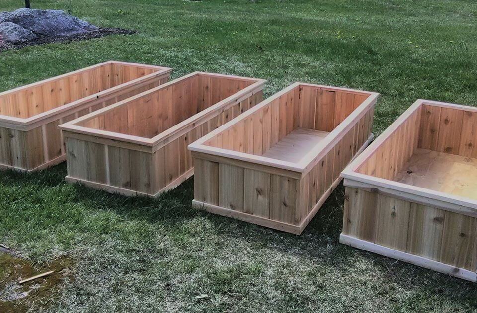 Custom Wooden Planter Boxes Large Cedar