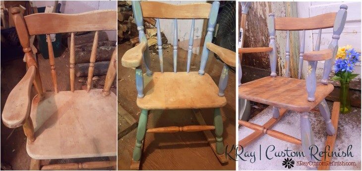 Layering Chalk Paint Before and After Full