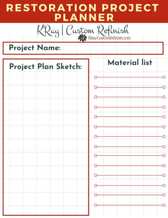 Free Printable Project Planner Pages 1