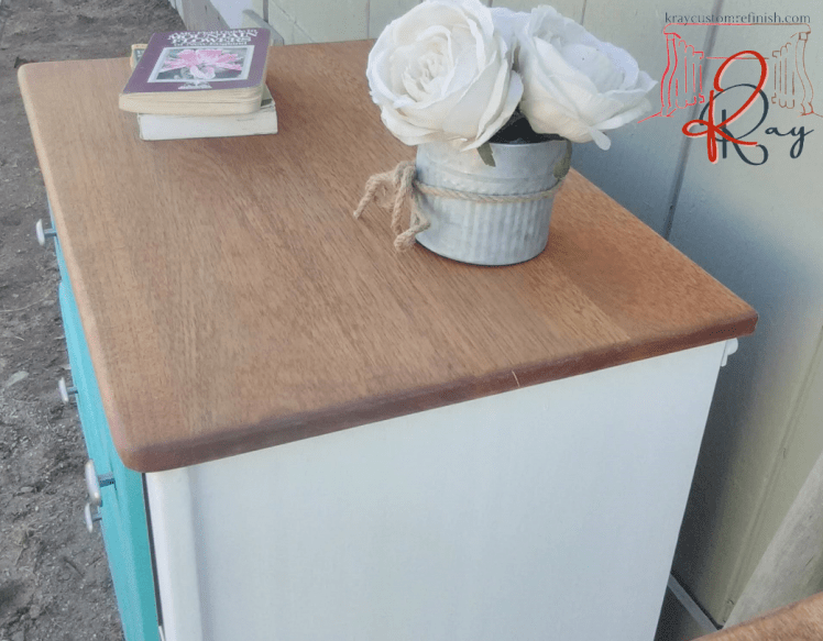 Farmhouse Painted Dresser Pair Top