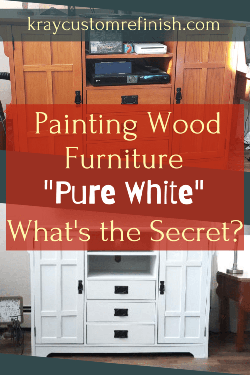 Painting Wood Furniture White Pin