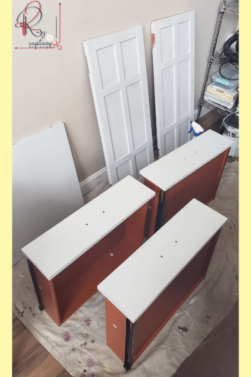 Painting Wood Furniture White | Farmhouse TV Stand Makeover 2