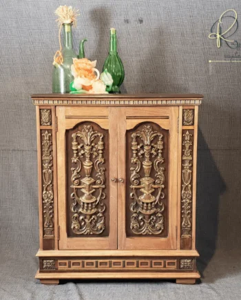 Antique-Walnut-Bar-Cabinet