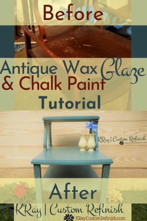 Easy Antique Wax Glaze On Chalk Paint Tutorial