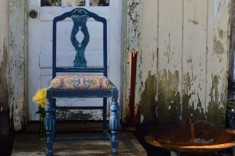 Hand Painted Vintage French Chair