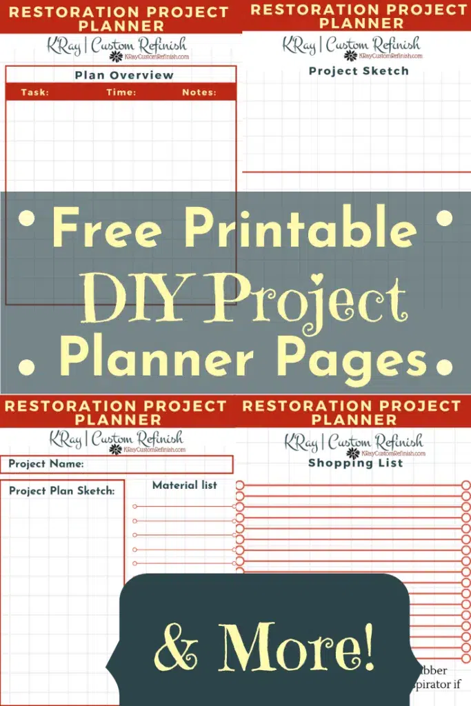 DIY Resources 12 DIY Project Planner Pages