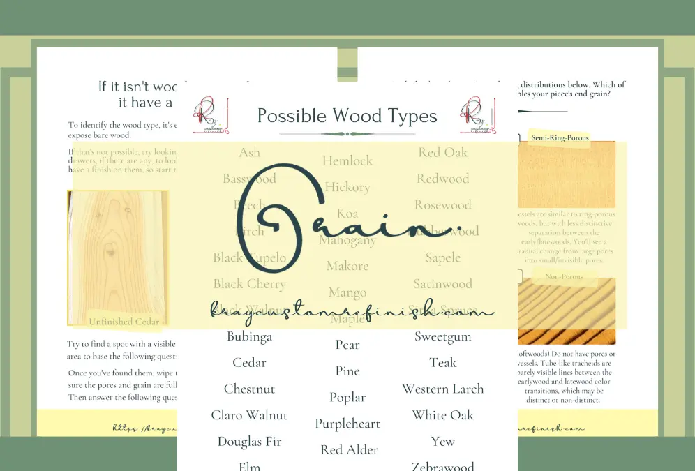 The Ultimate Guide to Identifying Wood Types in Furniture 7 Grain Possible Wood Types