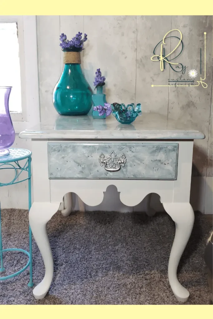 Welcome 15 Marble-Faux-Finish-High-Gloss-Glaze-Top-Full
