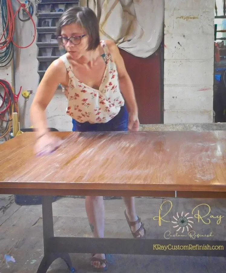 Repairing Damaged Wood Finsh Sanding