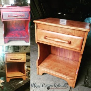 Cushman Colonial Creations Side Table Before and After