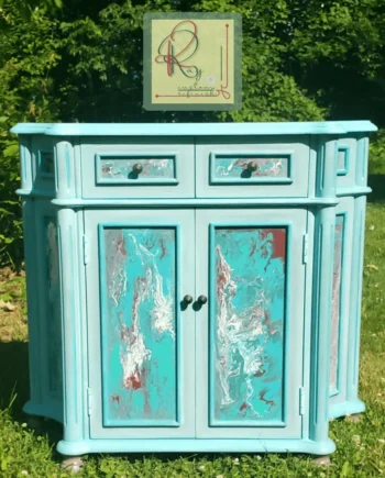 Unique Colorful TV Stand KRay Custom Refinish