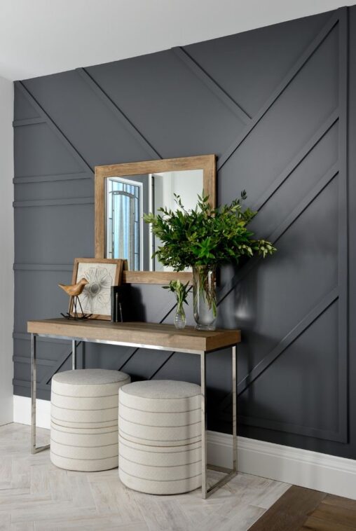 Creating Geometric Accent Furniture 1 liz lovery accent wall ideas